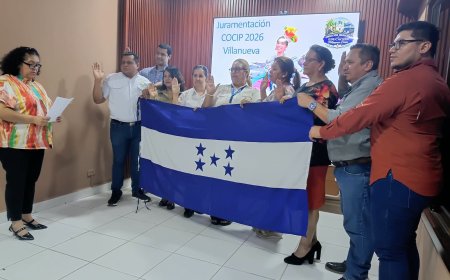 Eligen y juramentan a Comité Civico en Villanueva, Cortés