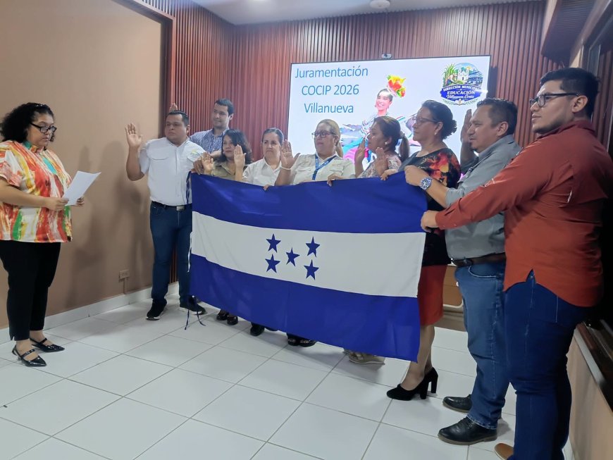Eligen y juramentan a Comité Civico en Villanueva, Cortés
