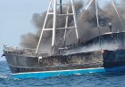 Un muerto al incendiarse barco pesquero en alta mar Gracias a Dios