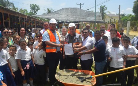 Mas de L2.2 millones invertirá la alcaldia porteña en techado de cancha en escuela en Baracoa.