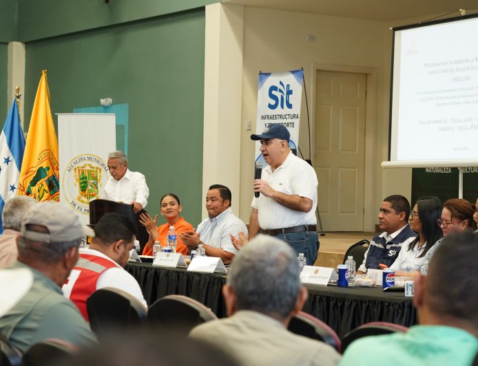 Socializan obras de mitigación de inundaciones en El Protreso, Yoro