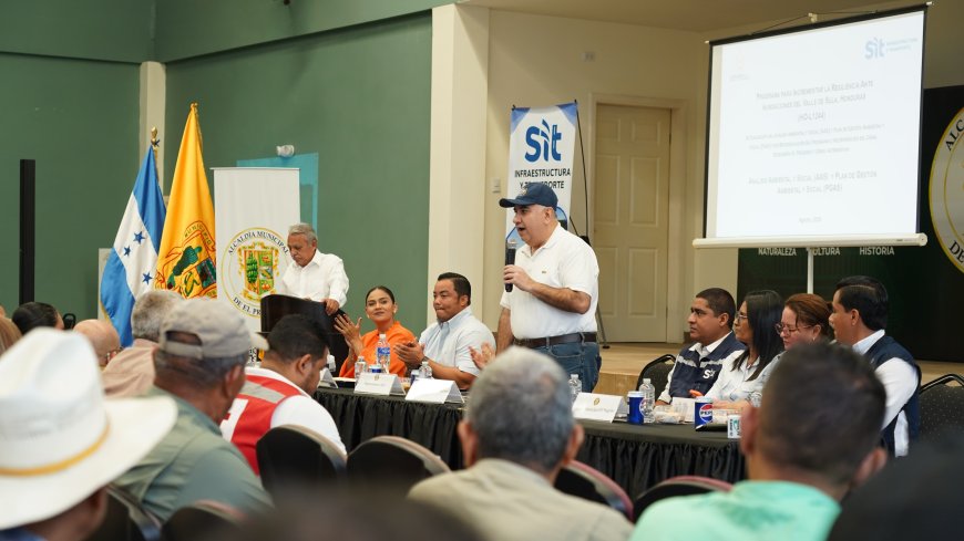 Socializan obras de mitigación de inundaciones en El Protreso, Yoro