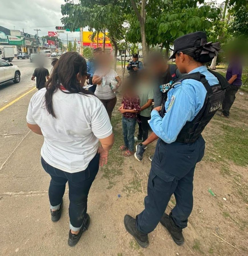 Refuerzan acciones para proteger a la niñez en condición de calle en El Progreso, Yoro