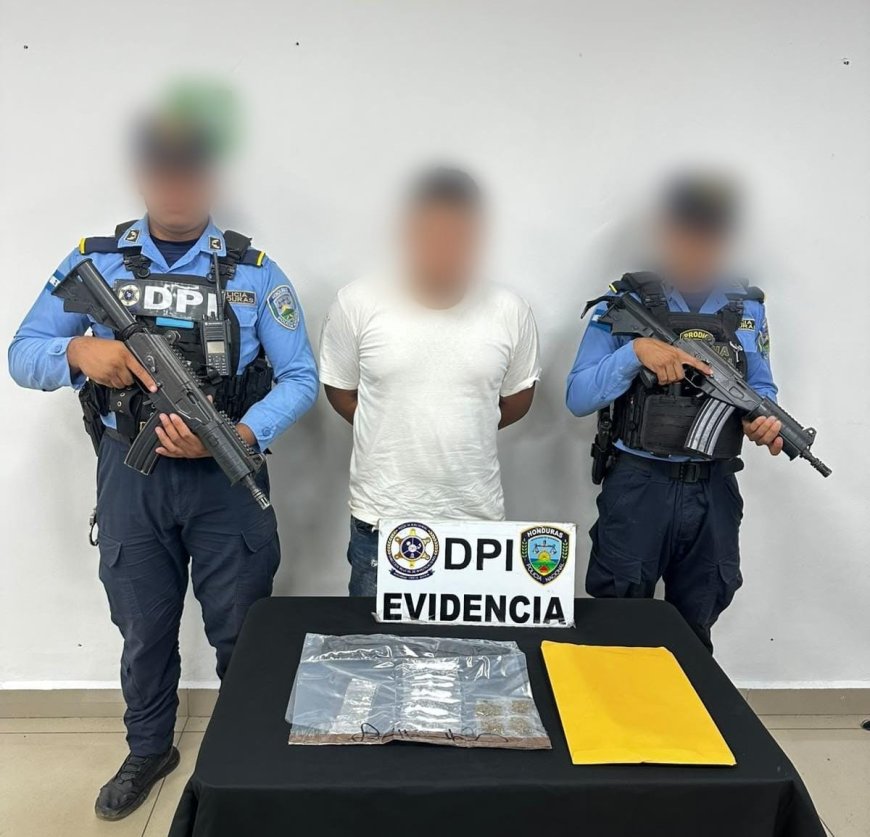 Capturan a supuesto distribuidor de droga en El Progreso, Yoro
