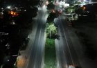 Alcaldia y empresa privada iluminan tramo en boulevard en Choloma